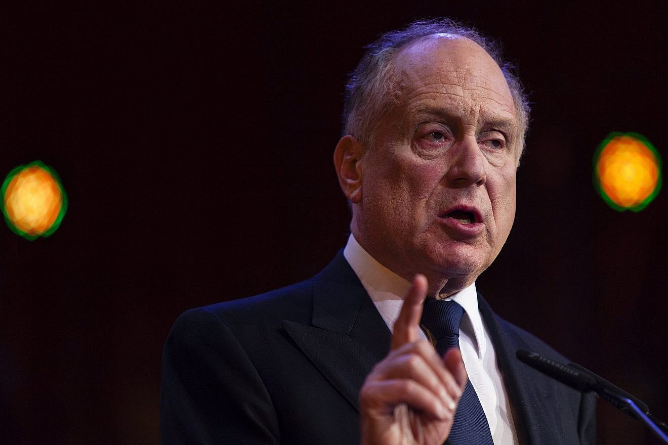 Ronald S. Lauder, president of the World Jewish Congress, at the Jerusalem Chairman's Conference on Sept. 22, 2013. Photo by Flash90.