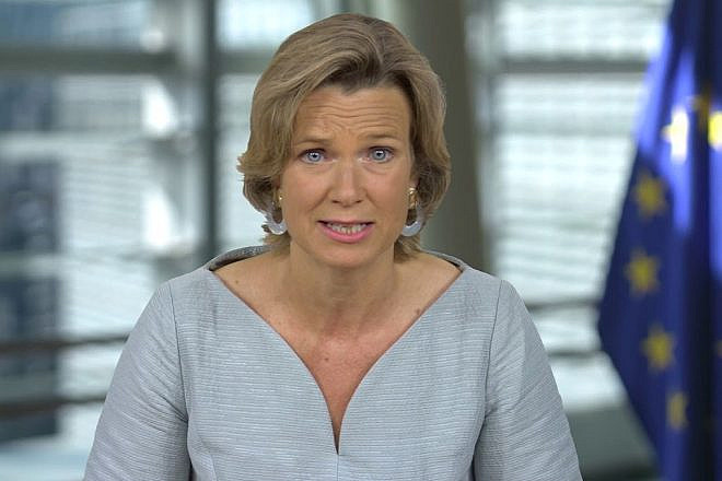 Katharina von Schnurbein, the European Union’s coordinator on combating antisemitism and fostering Jewish life. Source: EU Justice and Consumers/YouTube.