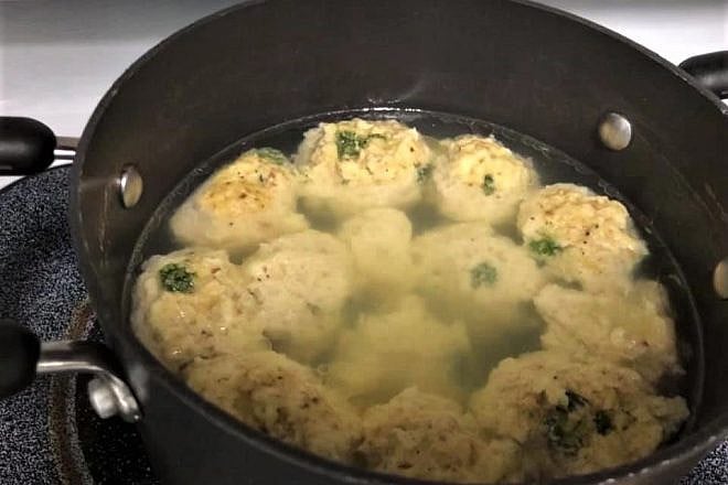 Matzah-ball soup. Photo by Adam Bell.