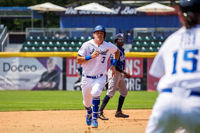 Team Israel battles it out in the World Baseball Classic in Miami from March 11 to March 15, 2023. Credit: Israel Association of Baseball.