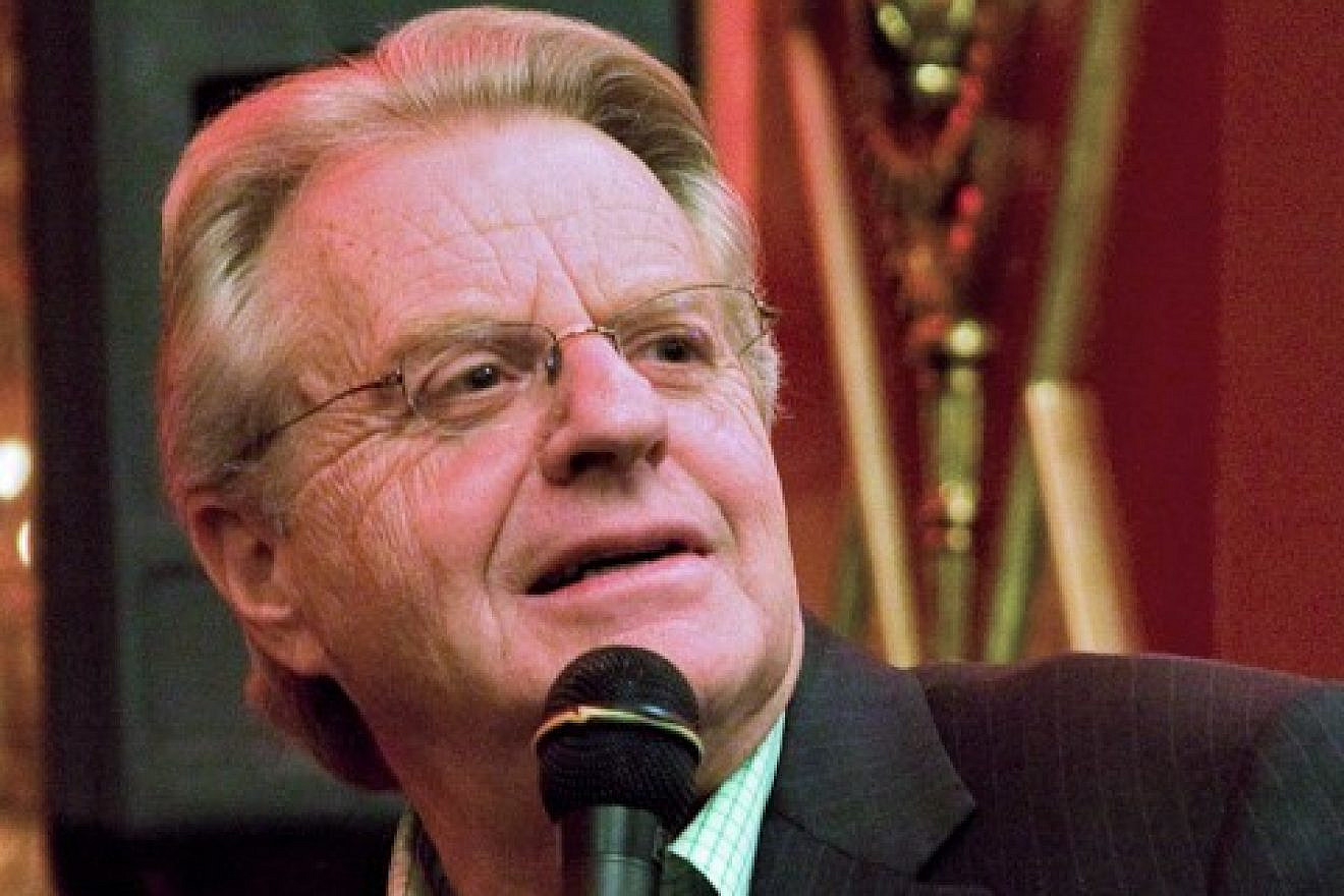Jerry Springer in January 2011. Credit: Justin Hoch for Hudson Union Society via Wikimedia Commons.