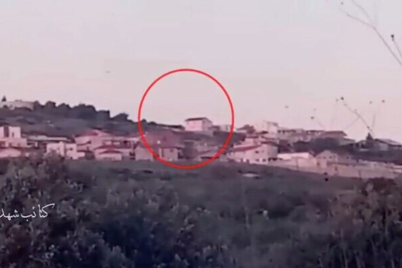 Footage released by the Palestinian Islamic Jihad terrorist group allegedly shows a shooting attack targeting Ma'ale Gilboa in northern Israel on April 3, 2023. Credit: Screenshot/Twitter.