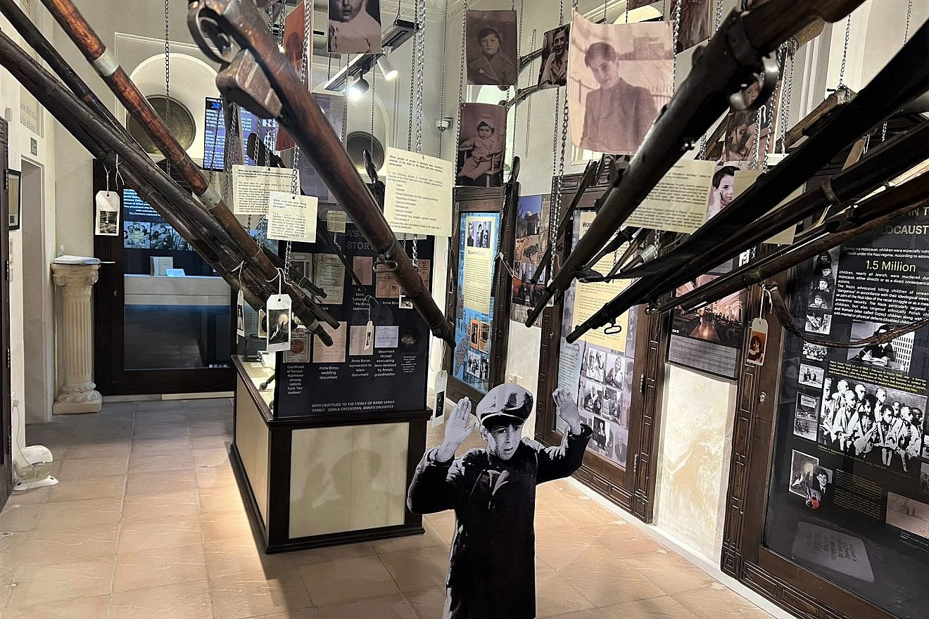 Items from a Holocaust exhibit at the Crossroads of Civilizations Museum in Dubai. Photo by Avi Kumar.