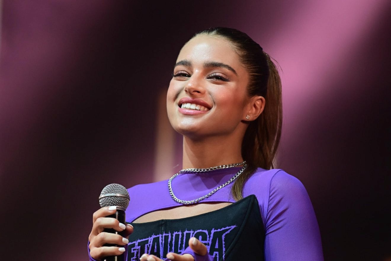 Israeli singer Noa Kirel at the 2022 ACUM Awards ceremony for Hebrew Song near Tel Aviv on Sept. 7, 2022. Photo by Tomer Neuberg/Flash90