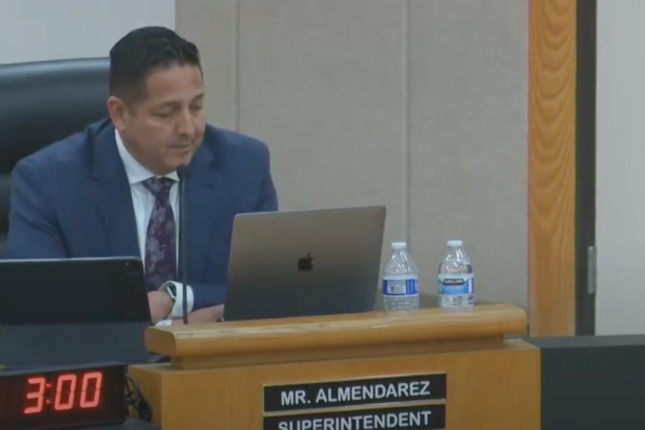 Santa Ana Unified School District Superintendent Jerry Almendarez. Credit: Screenshot.