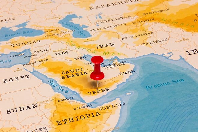 Map of Yemen. Credit: hyotographics/Shutterstock.