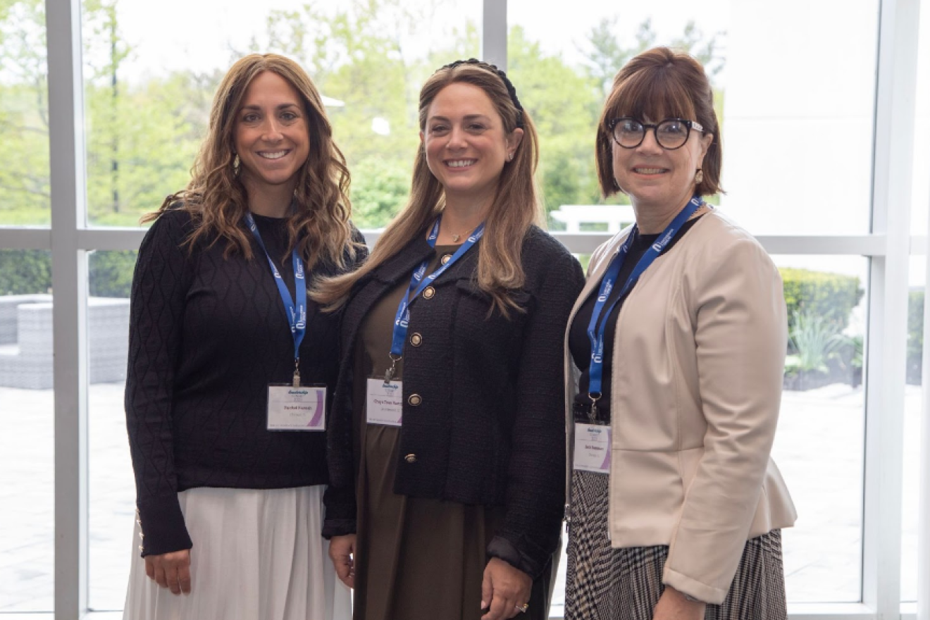 From left: Participants at the OU Women’s Initiative Leadership Conference: Rachel Karesh, Chaya Tova Hartman and Beth Bassman of Chicago.