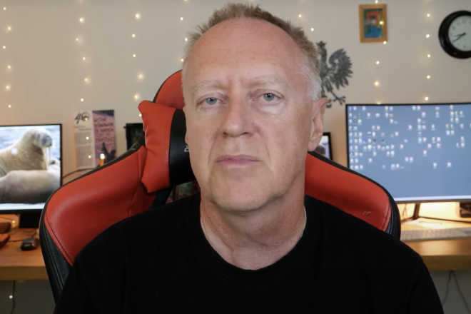 Andrzej Kumor, publisher of the Polish language Canadian newspaper "Goniec," which has often published antisemitic content. Source: YouTube screenshot.