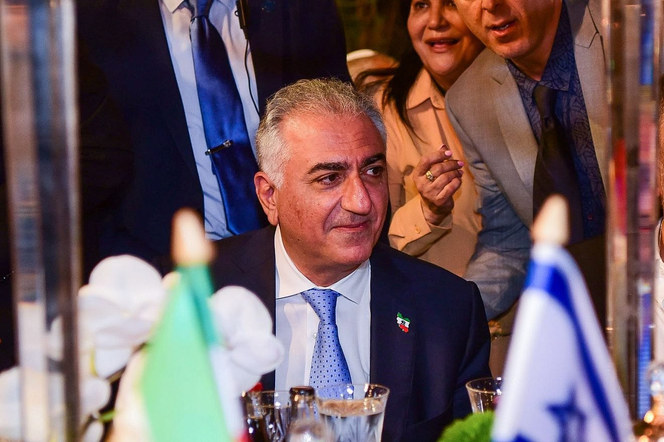 Iranian Crown Prince Reza Pahlavi attends an event in Ramat Gan, Israel, on April 19, 2023. Credit: Avshalom Sassoni/Flash90.
