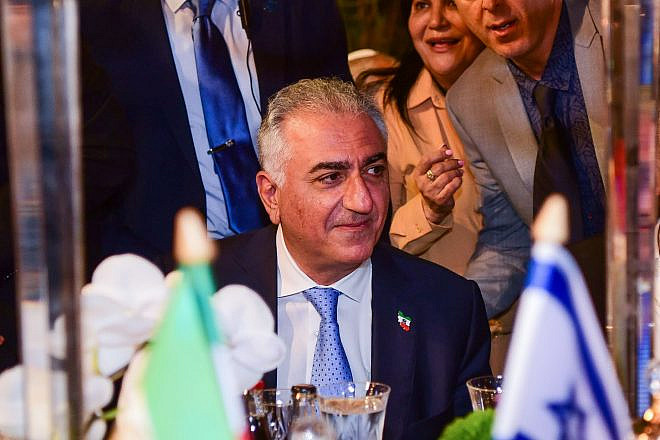 Iranian Crown Prince Reza Pahlavi attends an event in Ramat Gan, Israel, on April 19, 2023. Credit: Avshalom Sassoni/Flash90.