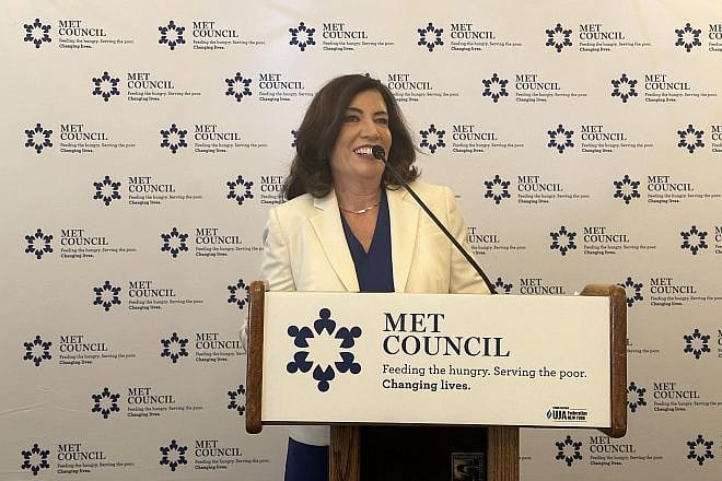 New York Gov. Kathy Hochul at the Met Council Breakfast on June 4, 2023. Credit: Elishama Marmon.
