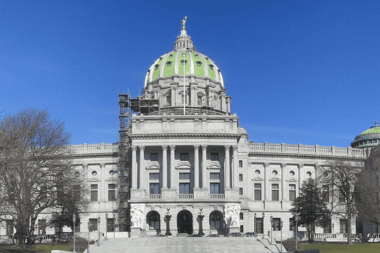 The Pennsylvania State Capitol in Harrisburg, Pa. Credit: Wikimedia Commons.