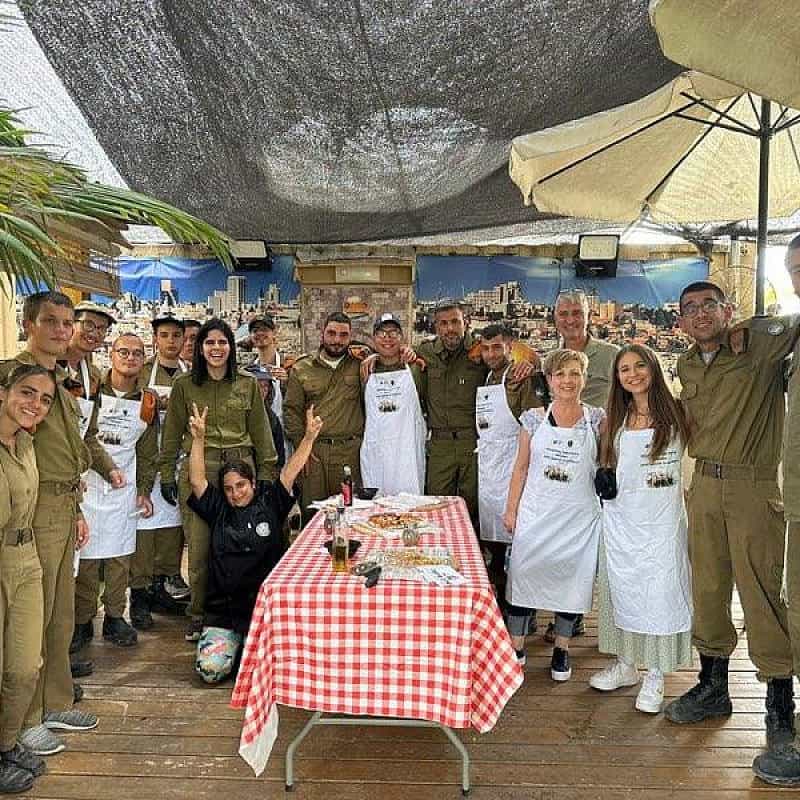 The Special in Uniform pizza party