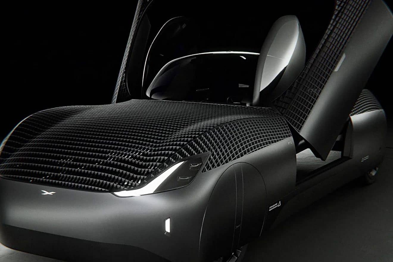 Model A flying car, with open doors, by Alef Aeronautics. Courtesy: Alef Aeronautics.