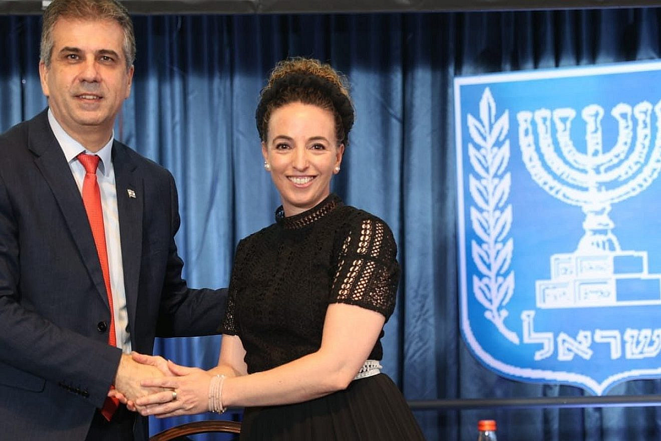 Foreign Minister Eli Cohen and Environmental Protection Minister Idit Silman in Jerusalem, July 3, 2023. Credit: Elad Zagman Ltd.