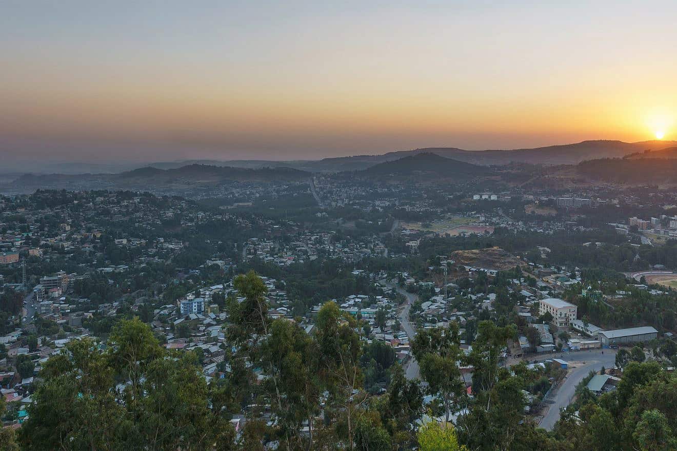 The view from the Goha Hotel in Gondar, Ethiopia. Credit: A.Savin via Wikimedia Commons.