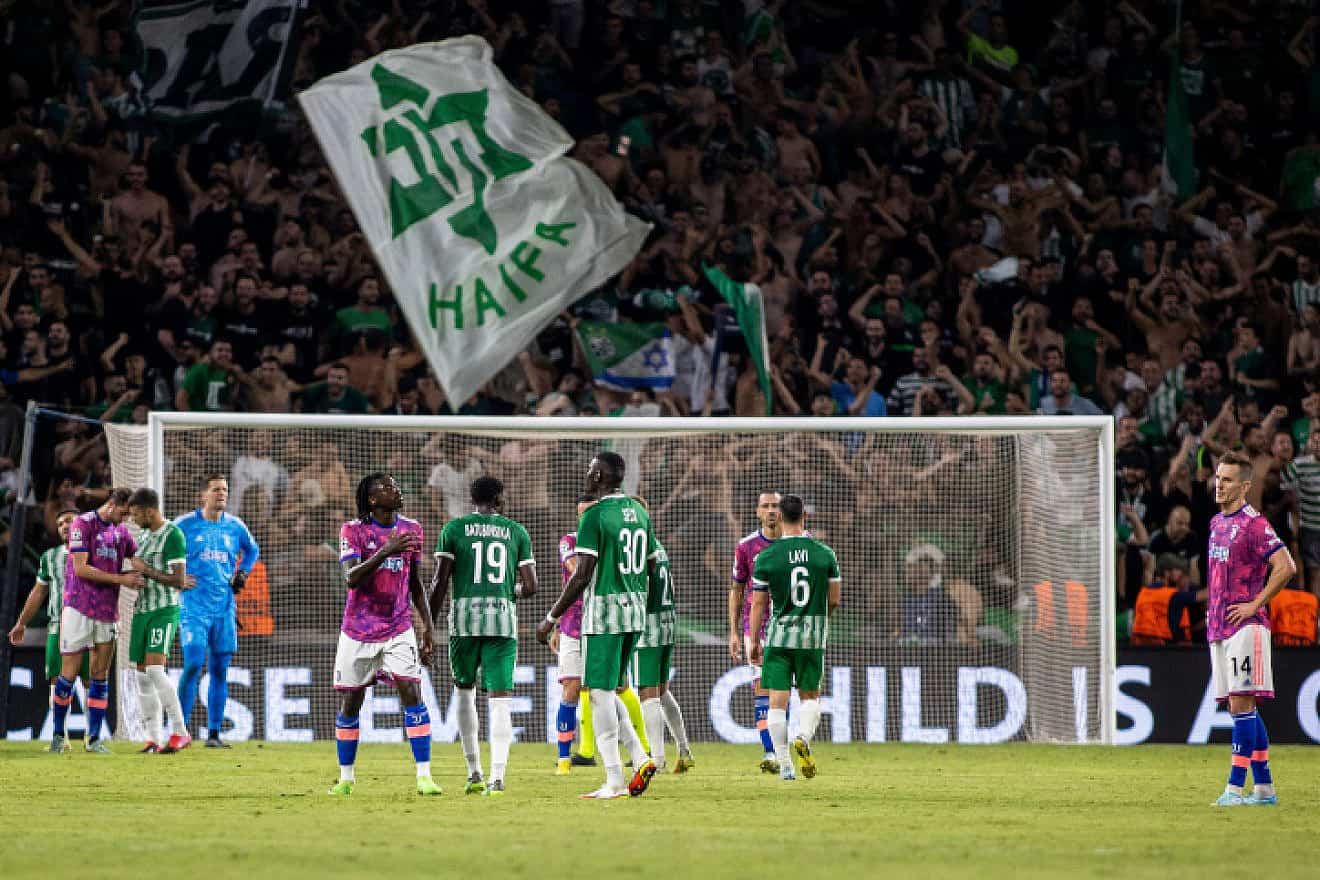 The UEFA Champions League Group H football match between Maccabi Haifa and Juventus at the Sammy Ofer Stadium in Haifa, Oct. 11, 2022. Photo by Oren ben Hakoon/Flash90.