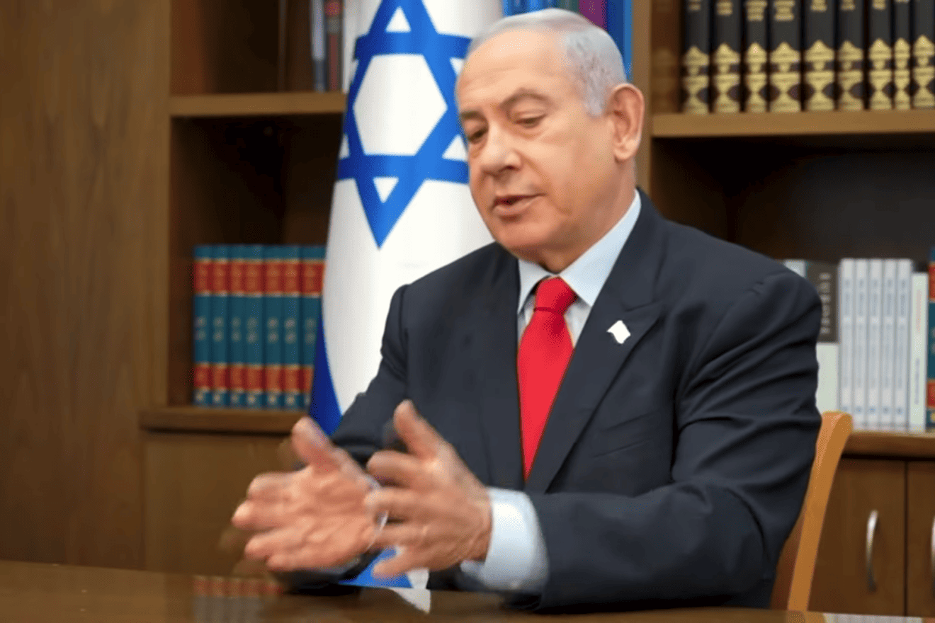 Israeli Prime Minister Benjamin Netanyahu talks about potential peace with Saudi Arabia. Source: Screenshot.