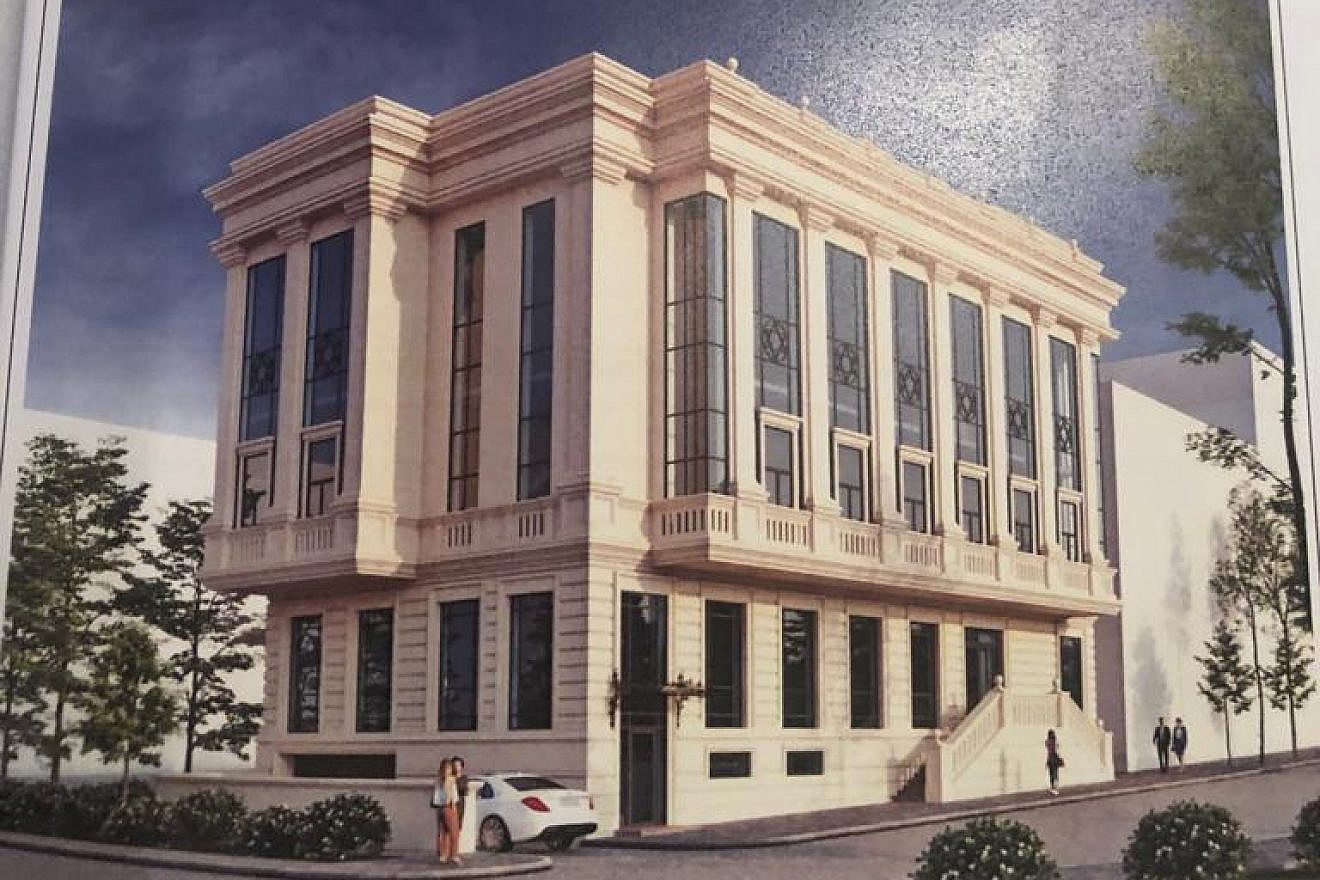 A depiction of the Jewish Cultural Center to be built in Baku, Azerbaijan. Construction is expected to be complete by the end of 2024. Credit: Courtesy.