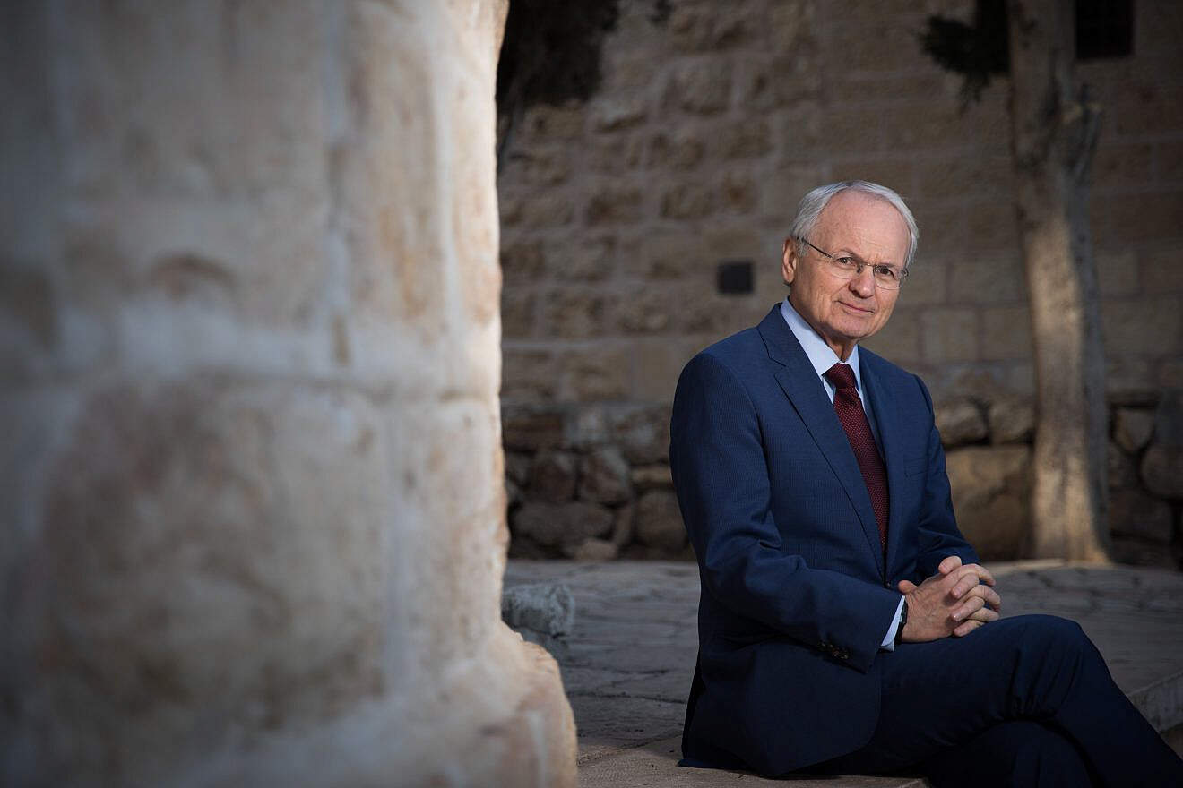 Morton A. Klein, president of the Zionist Organization of America, poses for a picture in Jerusalem in 2017. Photo by Yonatan Sindel/Flash90.