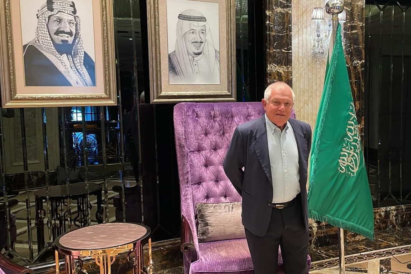 Israeli Tourism Minister Haim Katz ahead of the opening session of a U.N. World Tourism Organization gathering in Riyadh, Saudi Arabia, Sept. 27, 2023. Credit: Courtesy.