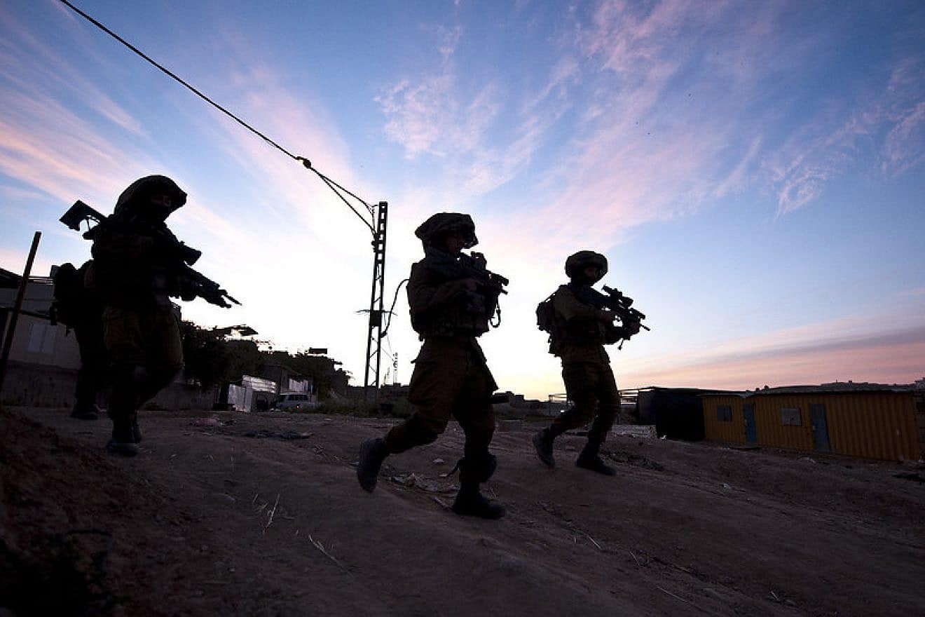 Soldiers of the IDF Golani Brigade during an exercise. Credit: Israel Defense Forces.