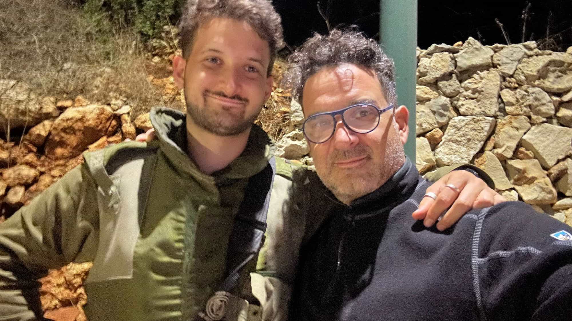 Elie Amiel and his father, Sam Amiel. Credit: Courtesy of Sam Amiel.