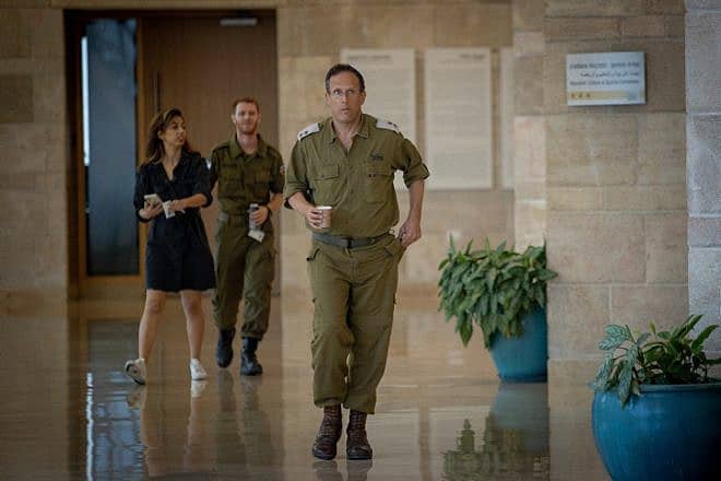 Yesh Atid lawmaker Moshe Tur-Paz arrives at the Israeli parliament for a secret meeting of the Defense and Foreign Affairs Committee, Oct. 9, 2023. Photo by Oren Ben Hakoon/Flash90.