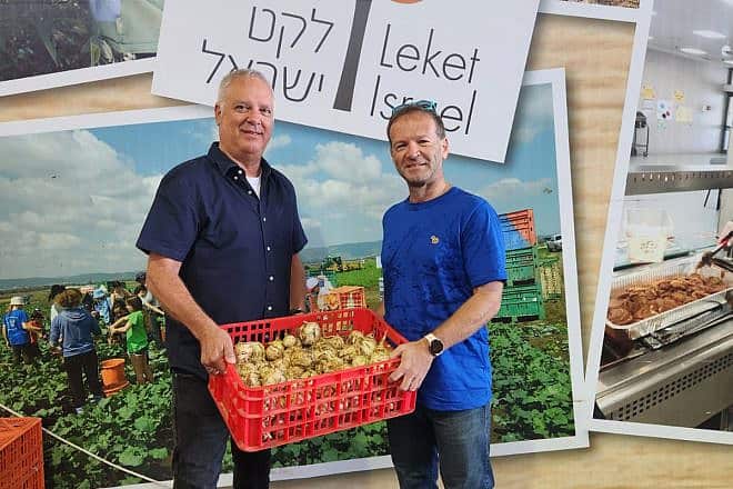 Gidi Kroch, CEO of Leket Israel and Neil Corney, CEO of Citi Israel. Credit: Courtesy.