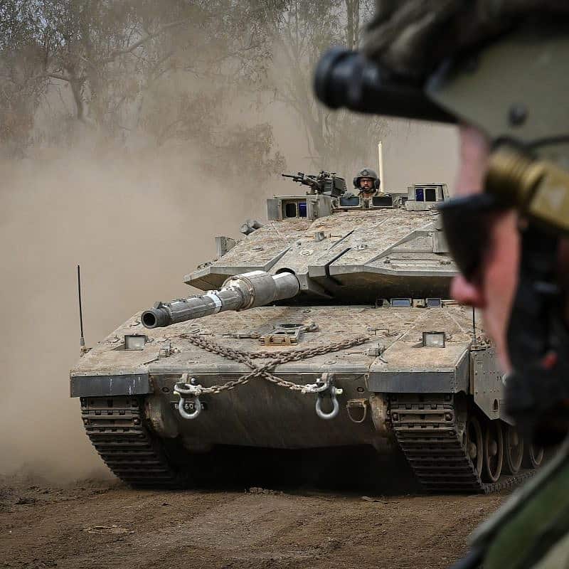 Israeli reserve soldiers train on the Golan Heights, Oct. 29, 2023. Photo by Michael Giladi/Flash90.