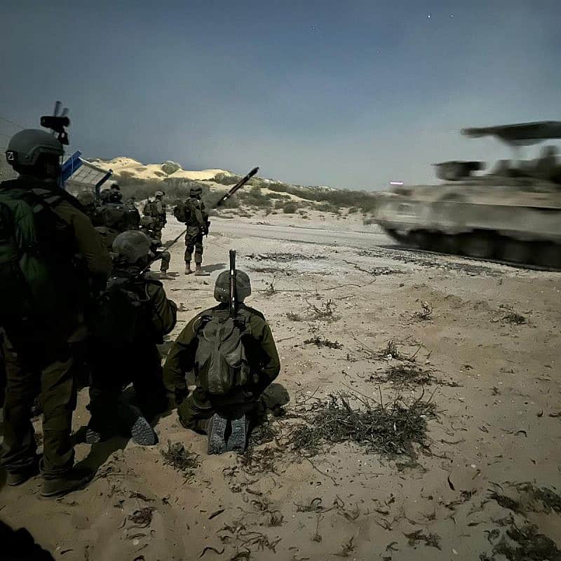Israel Defense Forces operate in the Gaza Strip, October, 
 2023. Credit: IDF Spokesperson's Unit.
