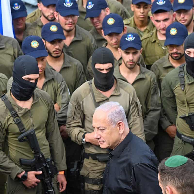 Prime Minister Benjamin Netanyahu visits the Ashdod Naval Base, Oct. 29, 2023. Photo by Kobi Gideon/GPO.