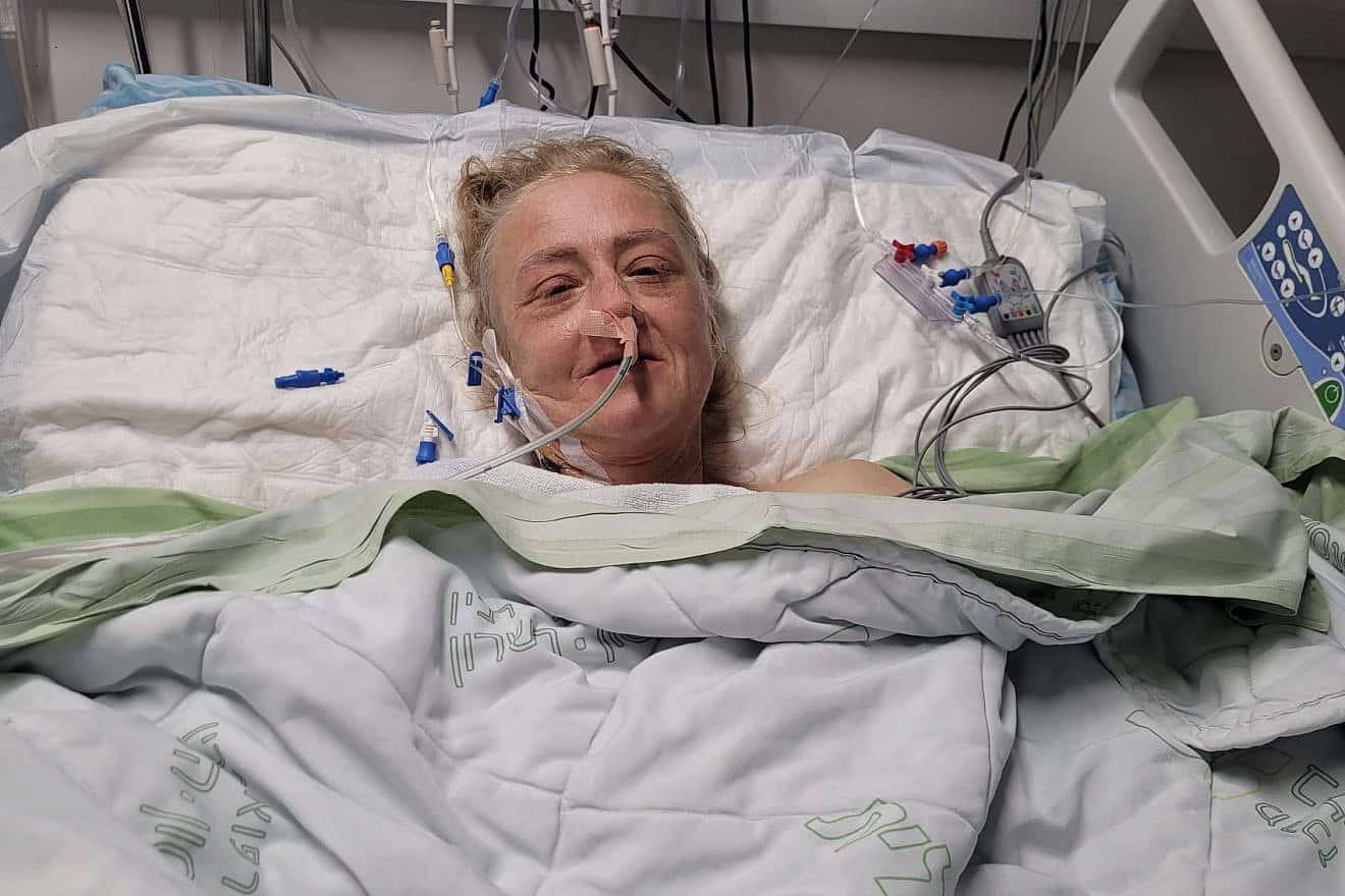 Olga Paikin, a 44-year-old mother of five, received the liver of Lt. Roi Nahari. Credit: Courtesy of Beilinson Hospital.