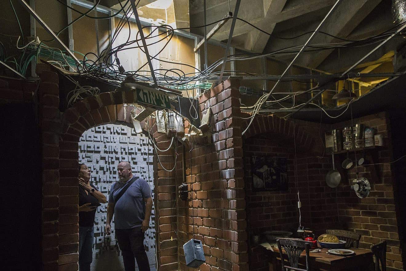 Damage to the “From Holocaust to Revival Museum” at Kibbutz Yad Mordechai in southern Israel, Oct. 24, 2023. Photo by Rina Castelnuovo.