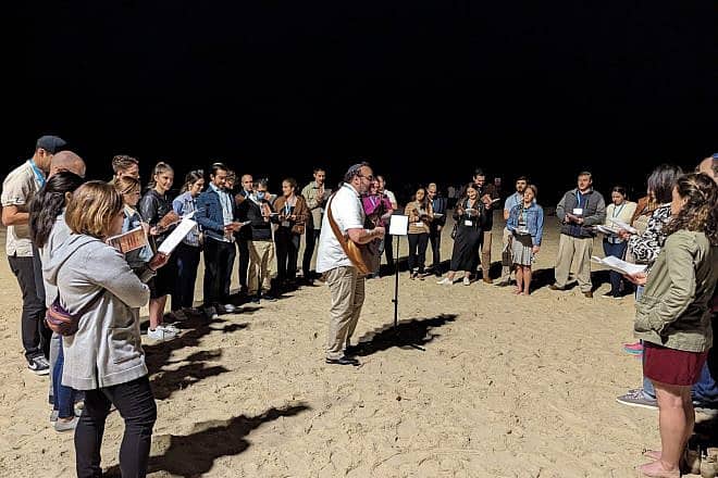A Jewish communal celebration in San Diego. Credit: Courtesy.