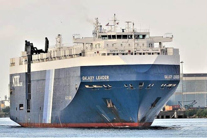 The “Galaxy Leader” was seized by Houthis at the start of the Yemen-based terror group's attacks on shipping in the Red Sea corridor, Nov. 19, 2023. Source: Twitter.