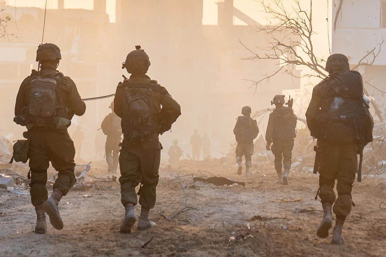 Israeli troops operating in the Hamas-ruled Gaza Strip, Nov. 21, 2023. Credit: IDF.