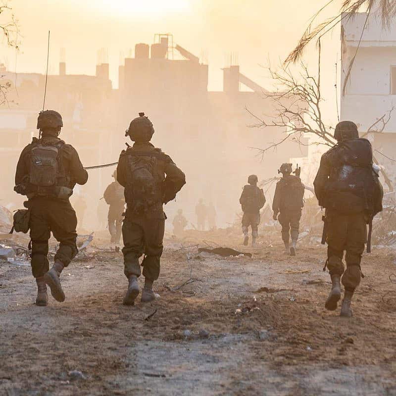 Israeli troops operating in the Hamas-ruled Gaza Strip, Nov. 21, 2023. Credit: IDF.