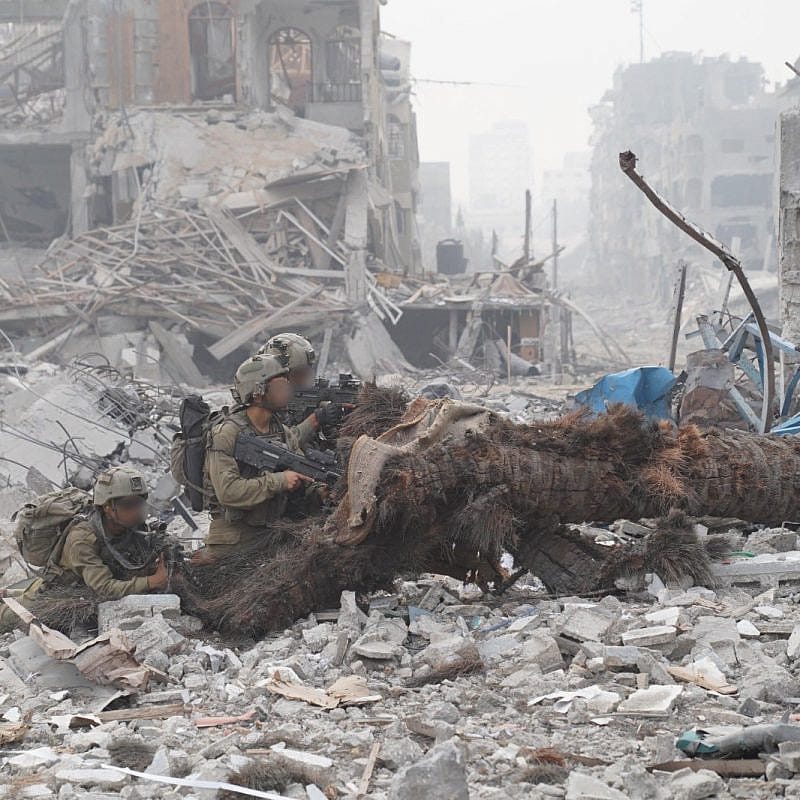 Israeli troops operating in the Hamas-ruled Gaza Strip, Nov. 16, 2023. Credit: IDF.
