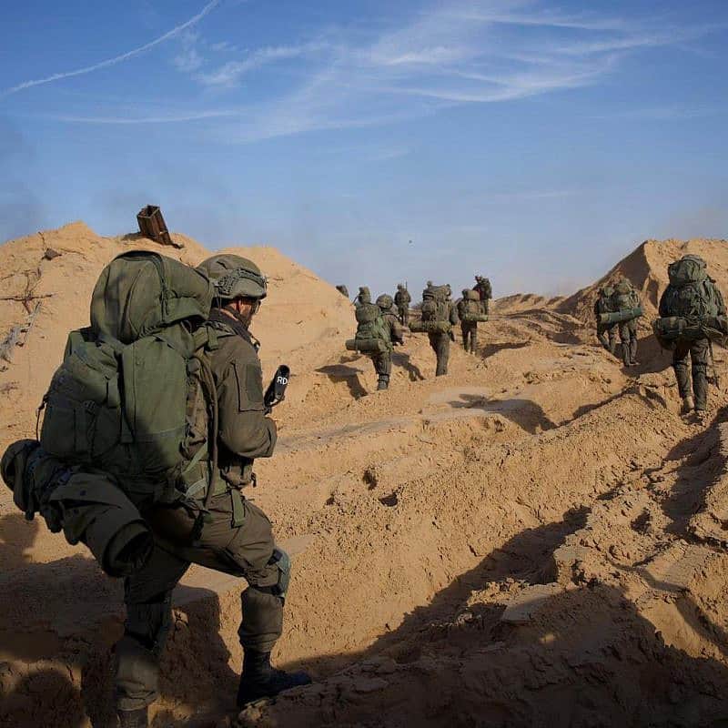 Israeli troops operating in the Hamas-ruled Gaza Strip, Nov. 16, 2023. Credit: IDF.