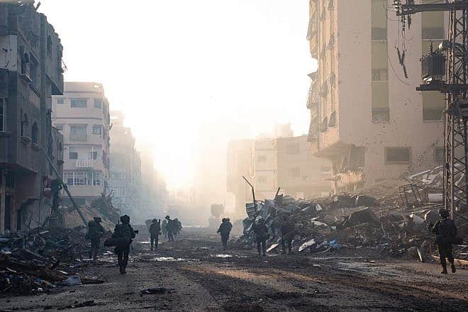 Israeli troops operating in the Hamas-ruled Gaza Strip, Nov. 20, 2023. Credit: IDF.
