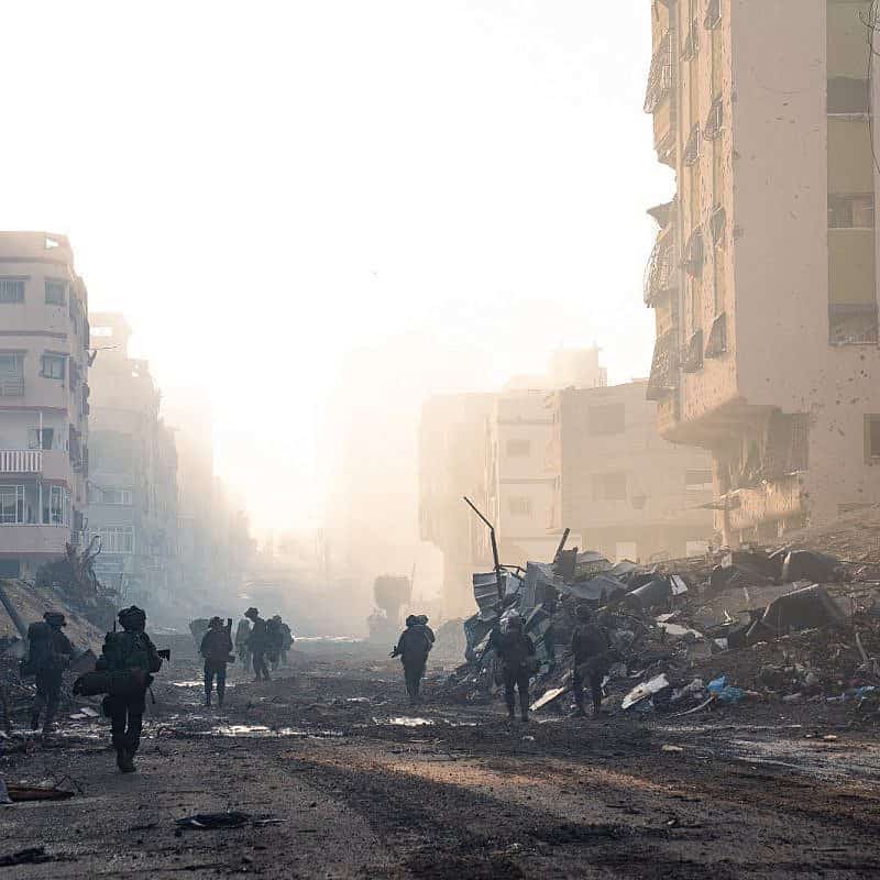 Israeli troops operating in the Hamas-ruled Gaza Strip, Nov. 20, 2023. Credit: IDF.