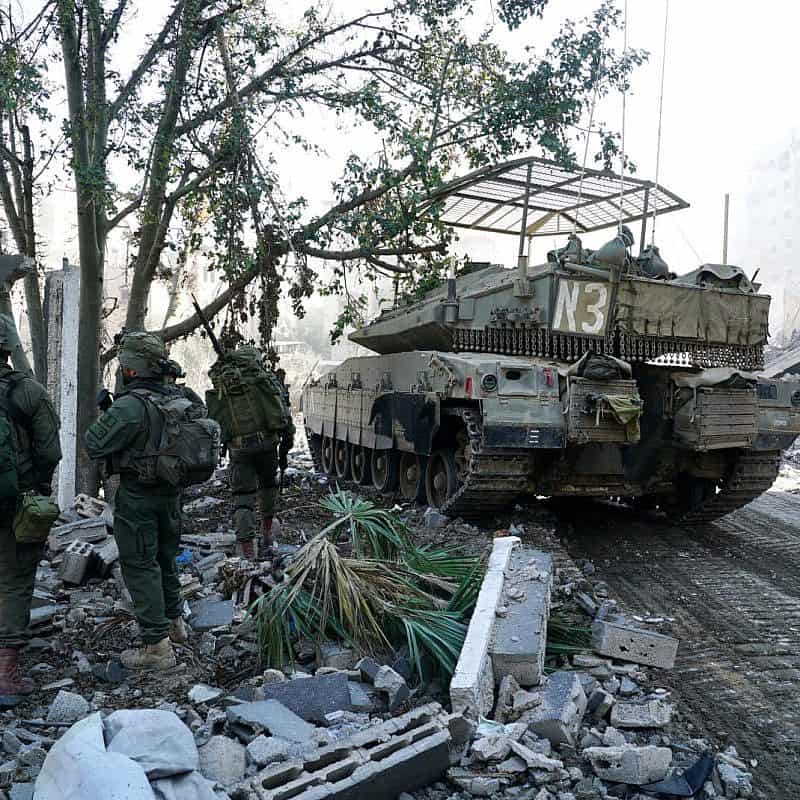 Israeli troops operating in the Hamas-ruled Gaza Strip, Nov. 22, 2023. Credit: IDF.