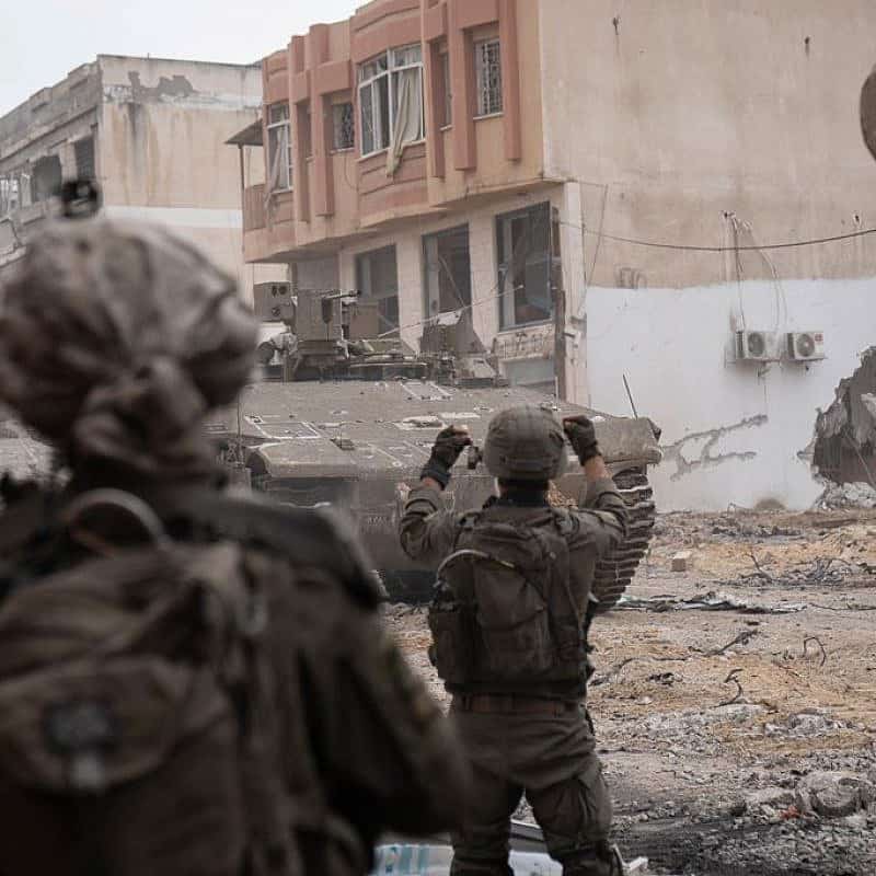 Israeli troops operating in the Hamas-ruled Gaza Strip, Nov. 28, 2023. Credit: IDF.