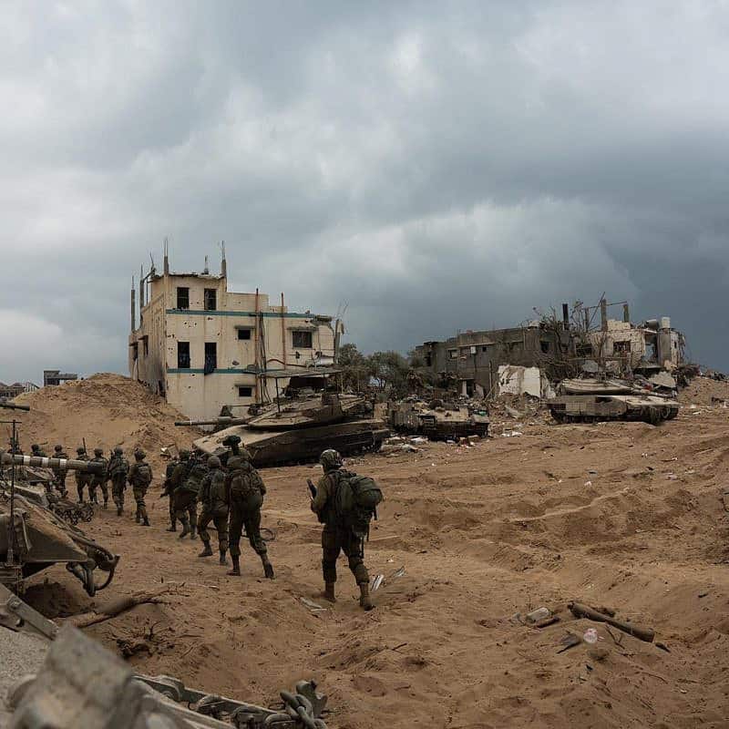 Israeli troops operating in the Hamas-ruled Gaza Strip, Nov. 20, 2023. Credit: IDF.
