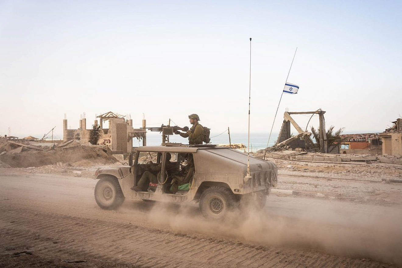Israeli troops operating in the Hamas-ruled Gaza Strip, Nov. 28, 2023. Credit: IDF.