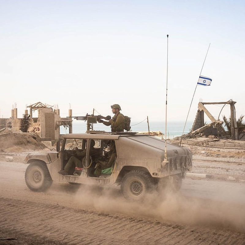 Israeli troops operating in the Hamas-ruled Gaza Strip, Nov. 28, 2023. Credit: IDF.