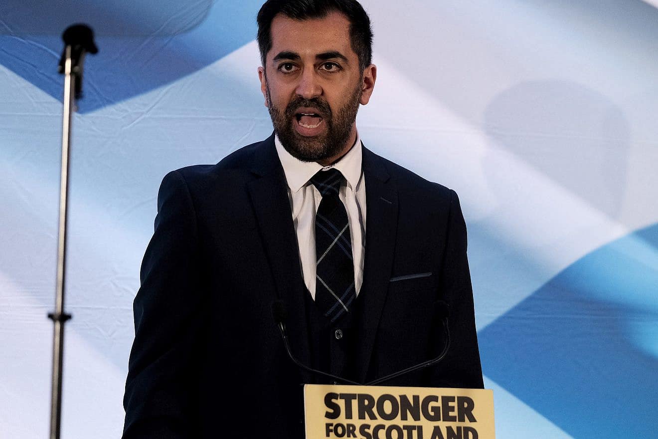 Humza Yousaf in Edinburgh, Scotland on March 27, 2023. Credit: Altopix/Shutterstock.