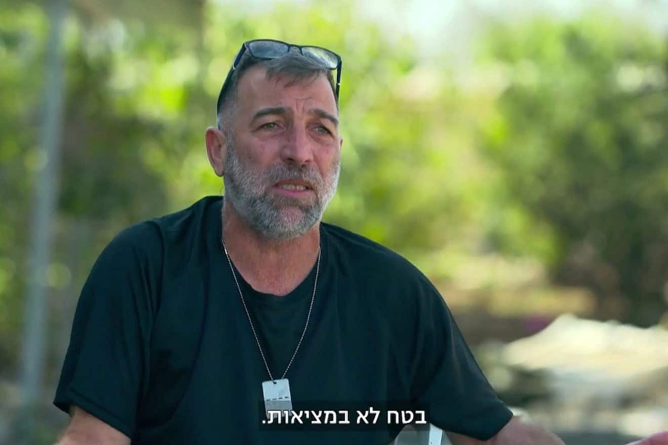 Oz Davidian made some 20 trips to rescue trapped victims at the Supernova music festival during the Hamas massacre on Oct. 7. Source: Screenshot.