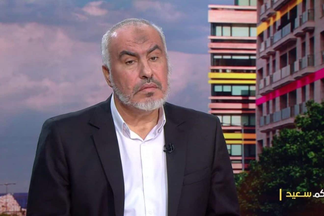 Hamas politburo member Ghazi Hamad on Lebanon's "LBC TV," Oct. 24, 2023. Source: Screenshot.